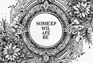 a one or two line script of the sentence 'Someday we will all be Free' tattoo idea