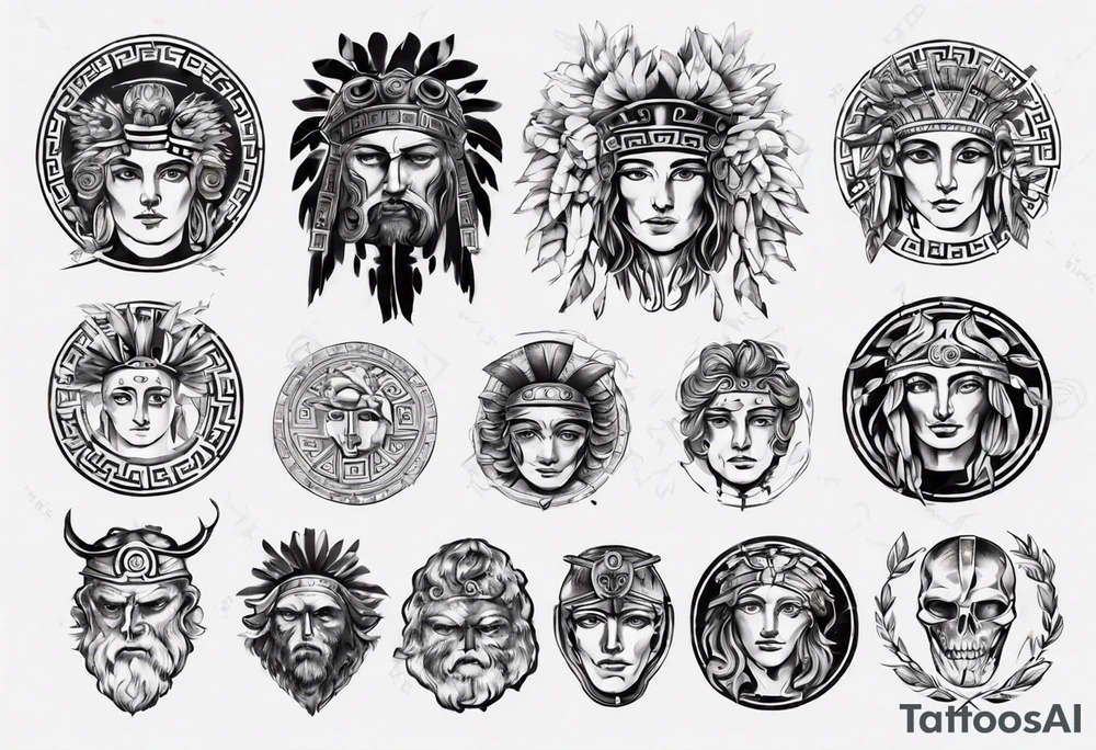 greek ancient tattoo idea