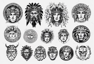 greek ancient tattoo idea