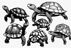 Slow tortoise tattoo idea