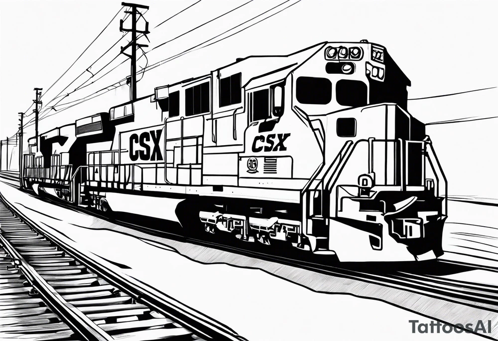 CSX train car tattoo idea