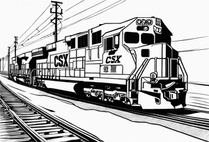 CSX train car tattoo idea