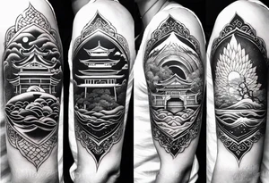 Reincarnation long forearm tattoo tattoo idea