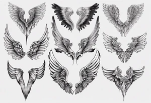 angel wings tattoo idea