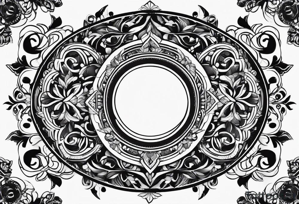 simple Round boarder completely empty inside the boarder tattoo idea simple Round boarder completely empty inside the boarder tattoo idea