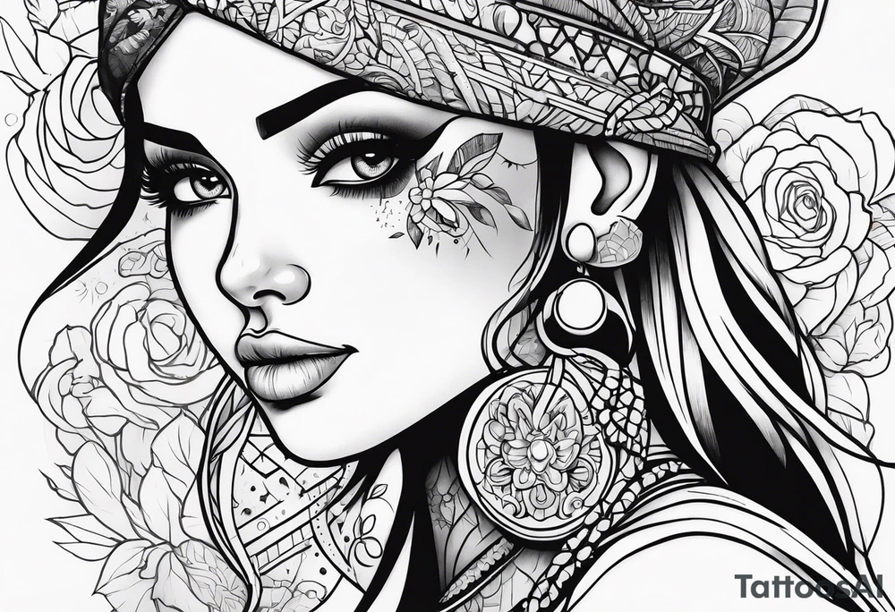 Cartoon tattoo idea