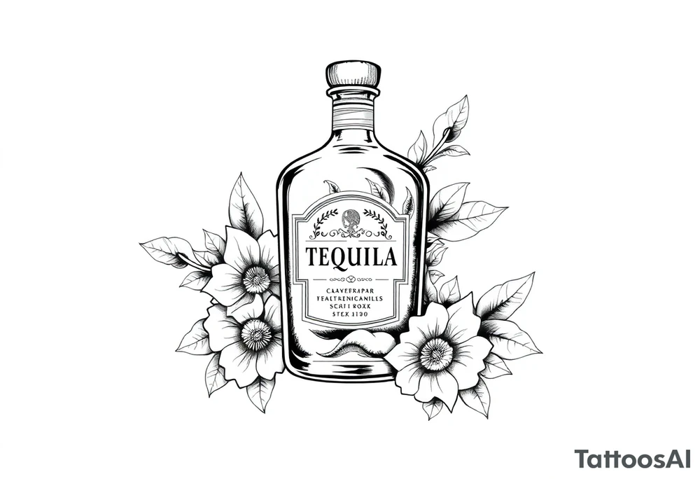 tequila, mexican tattoo idea