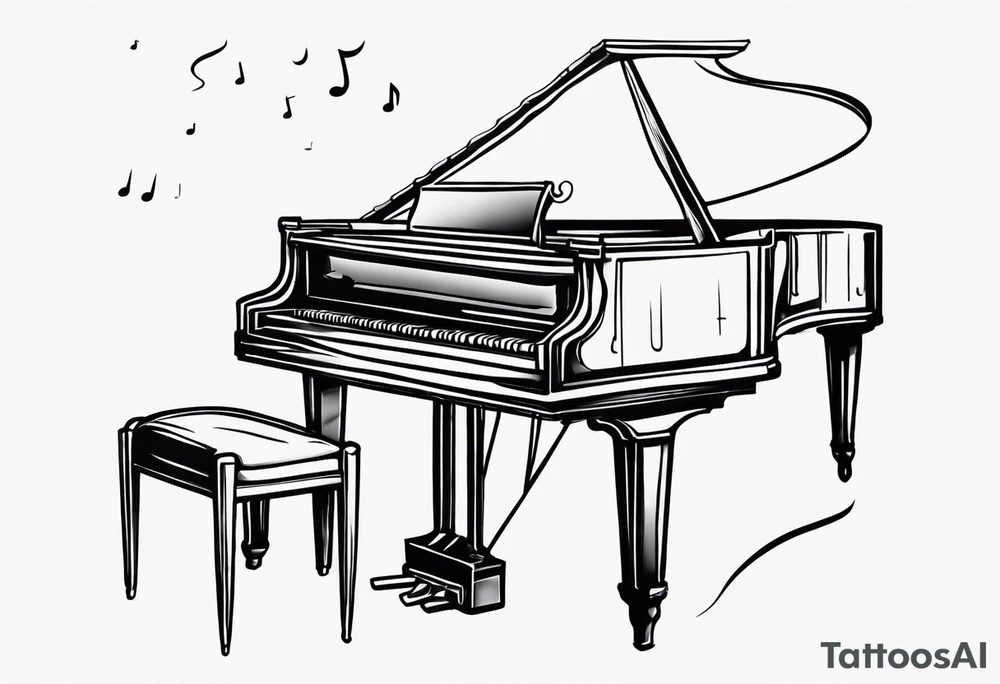 MUSIC LIFE FAMILY PIANO tattoo idea