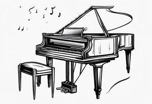 MUSIC LIFE FAMILY PIANO tattoo idea