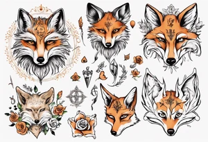 sapere aude  schrift und 
fuchs tattoo idea