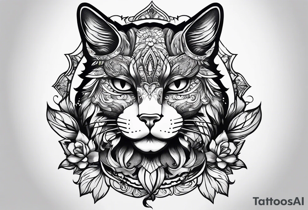 blackcat tattoo idea