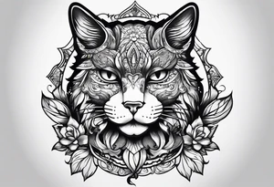 blackcat tattoo idea