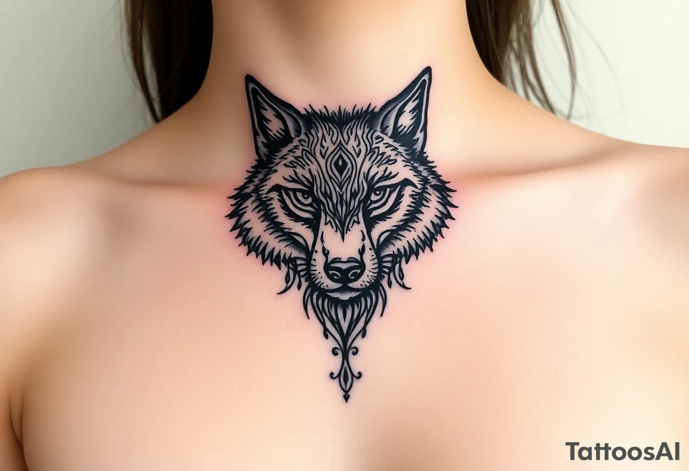 Big bad wolf tattoo idea
