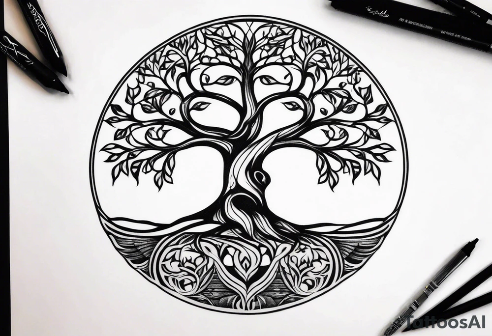tree of life tattoo idea