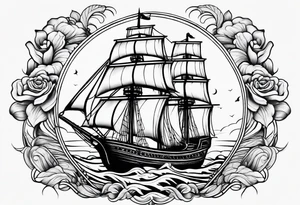 calm seas tattoo idea