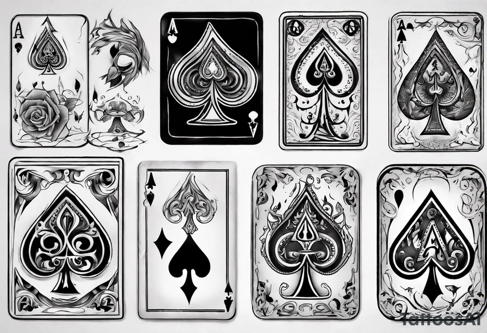 ace of spades tattoo idea