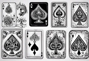 ace of spades tattoo idea