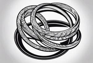 three rings tattoo idea