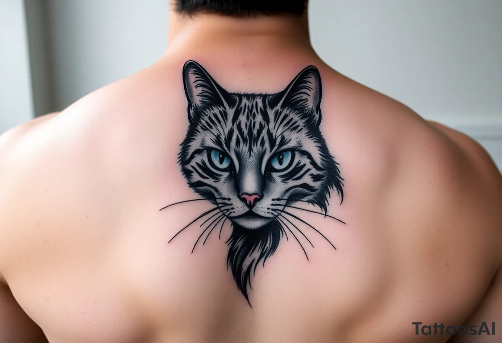 black cat tattoo idea