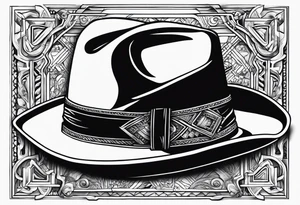ADD the following three things: mens boots, eomens flip flops and a cowboyhat. tattoo idea