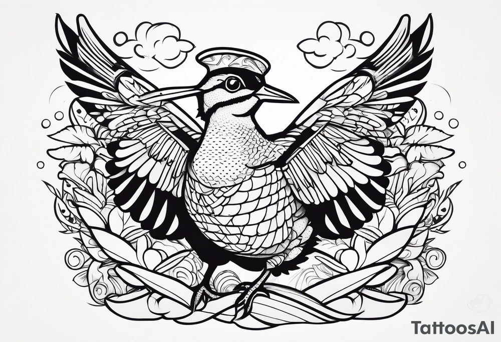 american woodcock tattoo idea