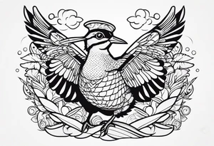american woodcock tattoo idea