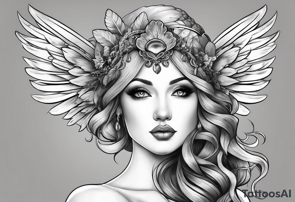 Dolly, acorn, wings tattoo idea