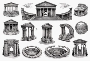 roman amphitheater tattoo idea