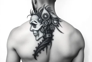 steam punk side of the head tattoo tattoo idea