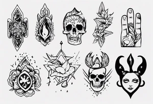 small tattoo on finger tattoo idea