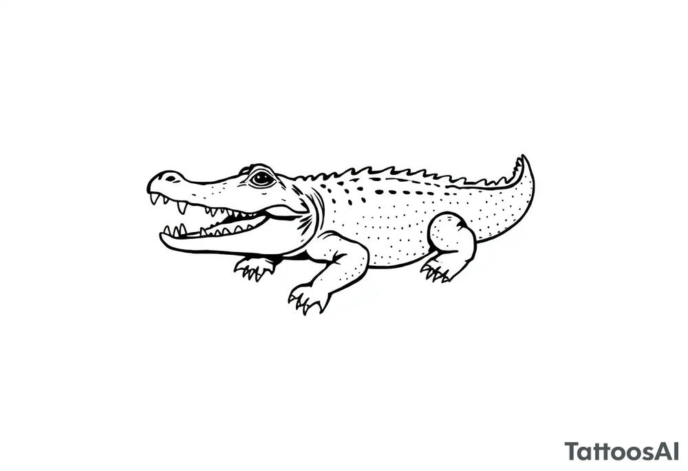 Alligator tattoo idea