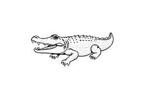 Alligator tattoo idea