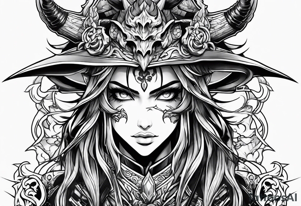demonslayer anime tattoo idea