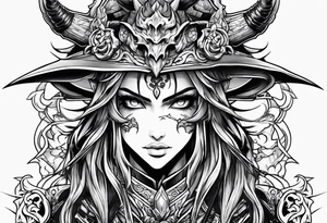 demonslayer anime tattoo idea