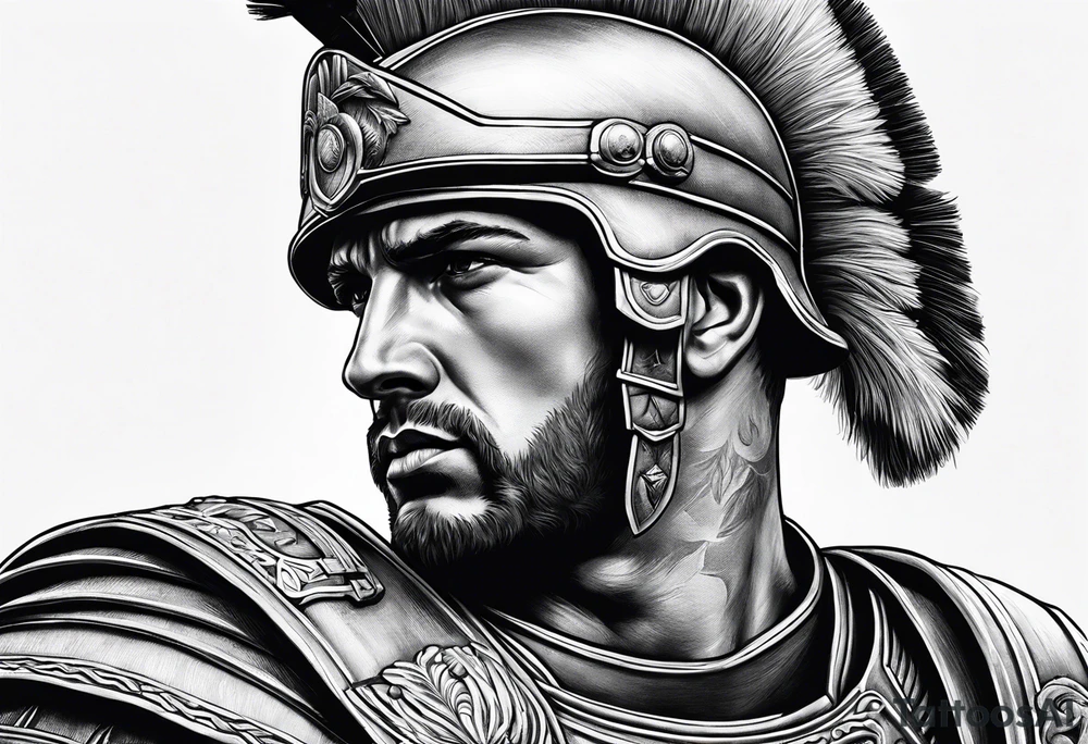 micro realism roman soldier roman art oscar akermo tattoo idea