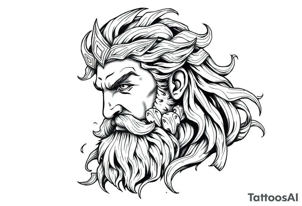 GREEK GOD tattoo idea