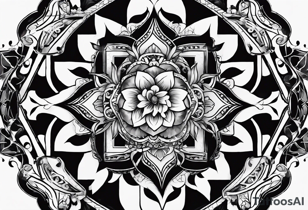 I need a tattoo design that only includes letters X I, with a dark and gothic style. tattoo idea