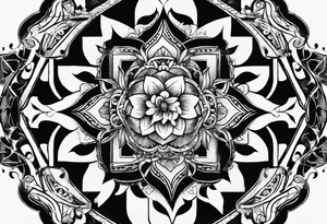 I need a tattoo design that only includes letters X I, with a dark and gothic style. tattoo idea