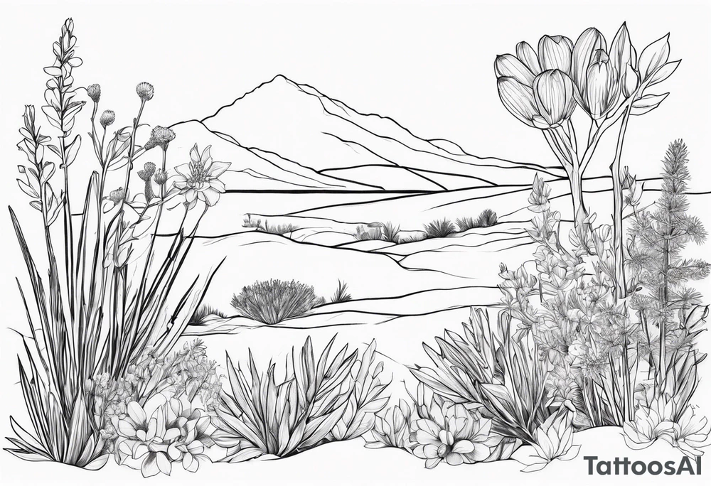 Pilbara region native plants and flowers, Kimberley region native plants and flowers tattoo idea