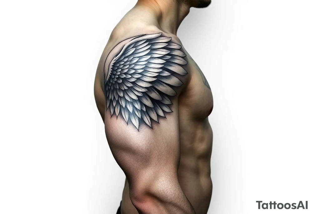 Shoulder Wing tattoo idea