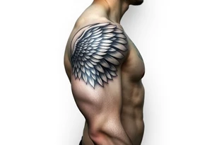 Shoulder Wing tattoo idea