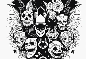 Horror themed tattoo idea