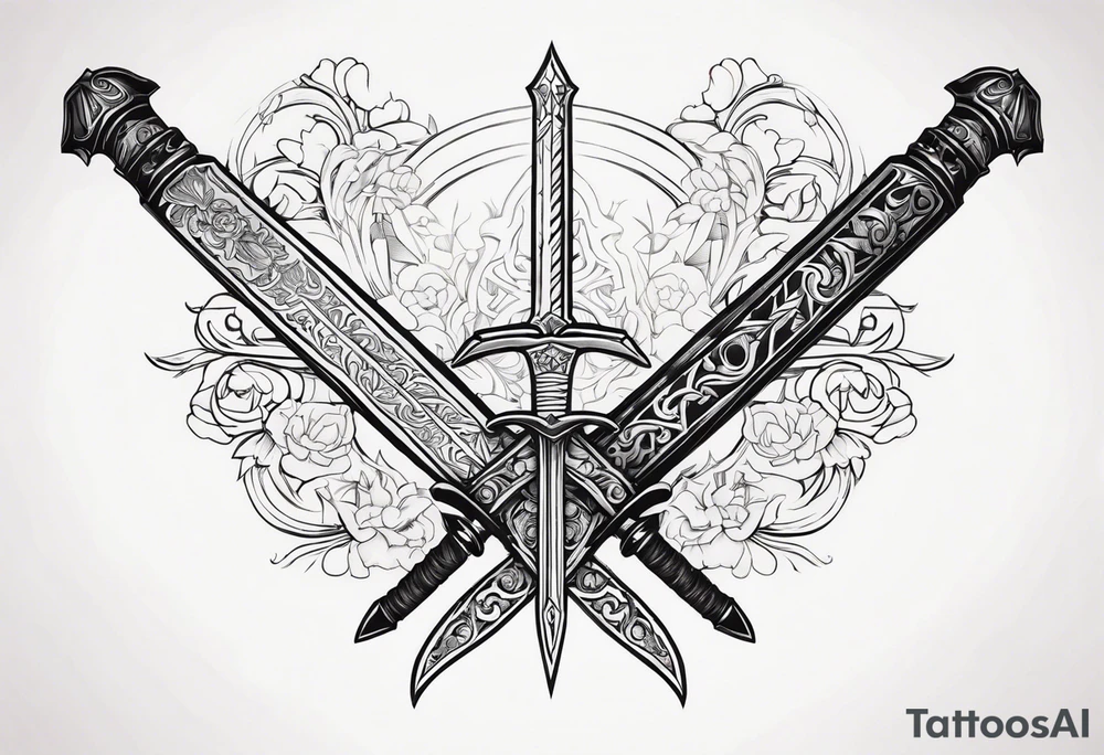 Einhander sword tattoo idea