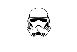 Star Wars clone trooper just a helmet tattoo idea