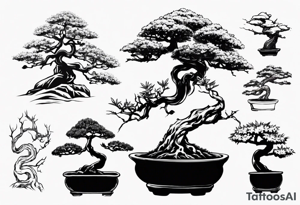 bonsai tree tattoo idea
