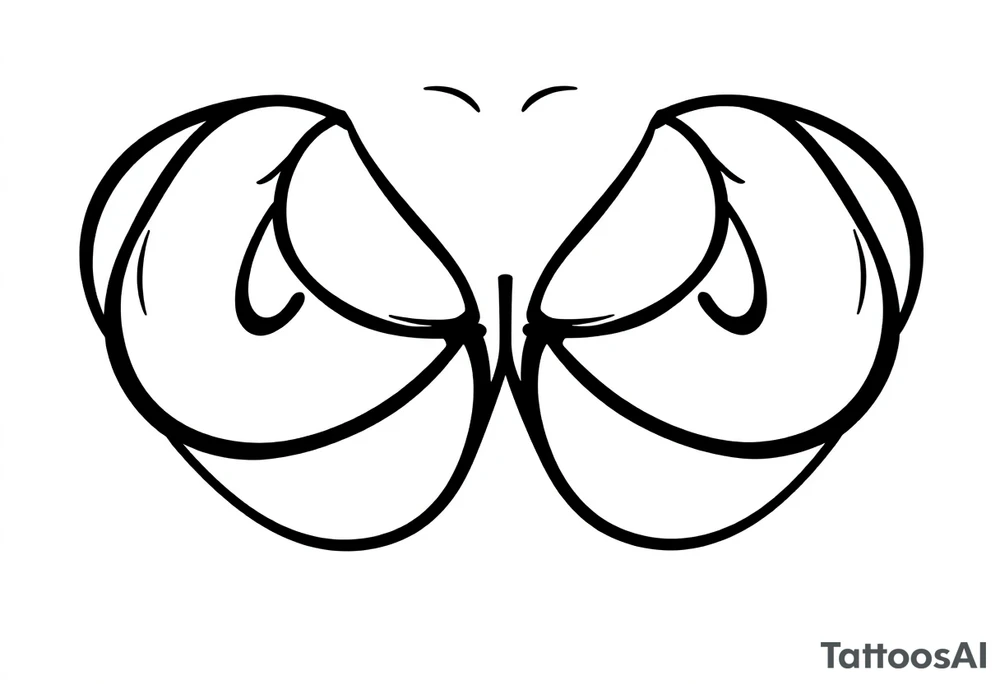 Breasts tattoo idea