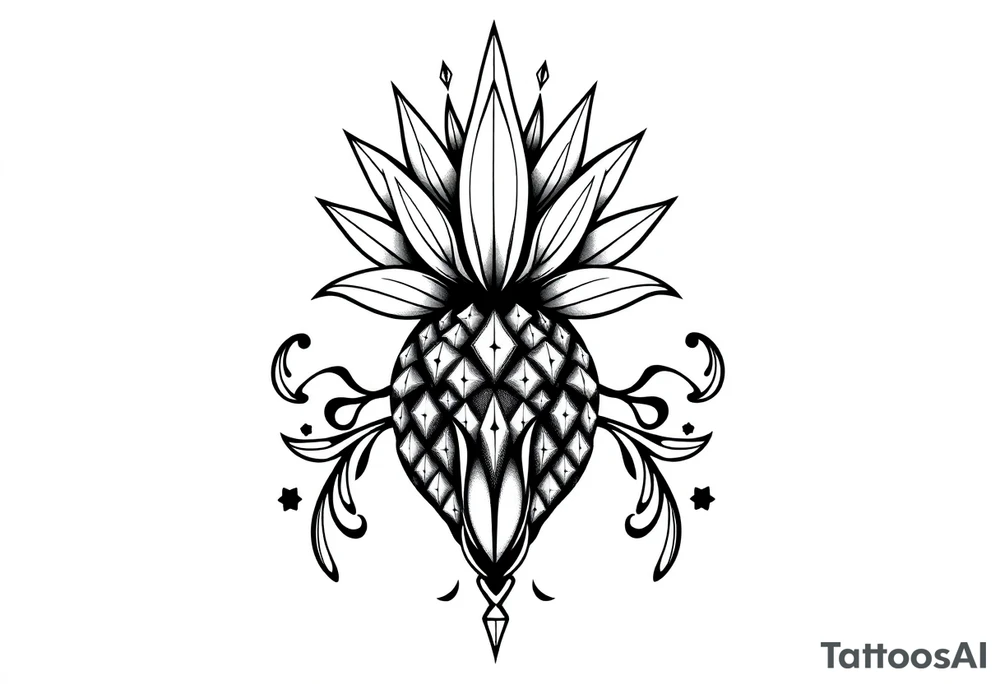 powerful majestic crown pineapple vagina, and anus tattoo idea powerful majestic crown pineapple vagina, and anus tattoo idea