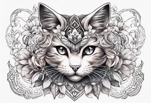 Busty Neko sternum tattoo designs tattoo idea