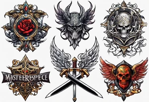 back sword tattoo tattoo idea