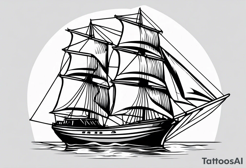 front bow sails. tattoo idea